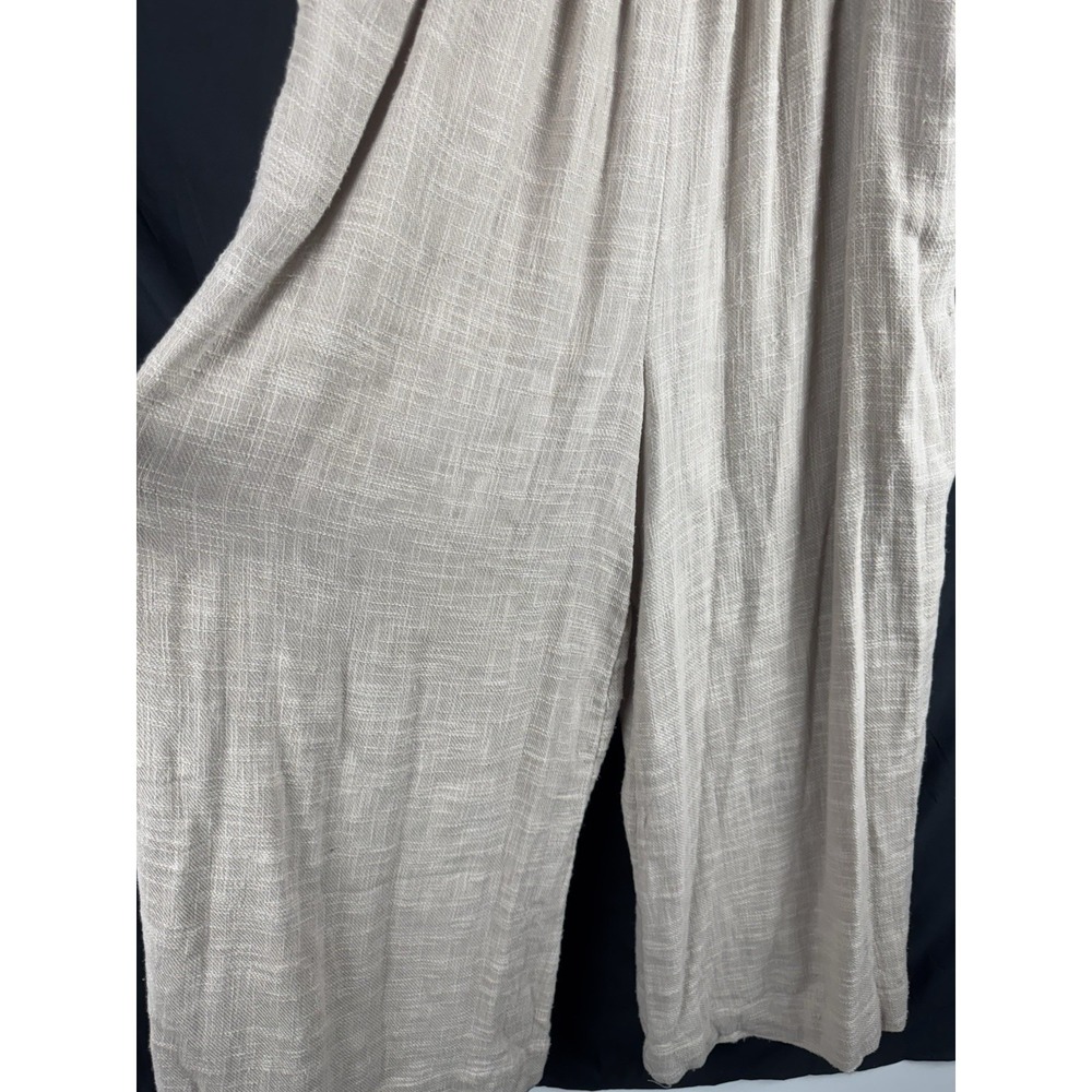 Free People Jumpsuit Sz XS Tan 100% Cotton Sun Drenched Overalls Boho Resort - Picture 7 of 9